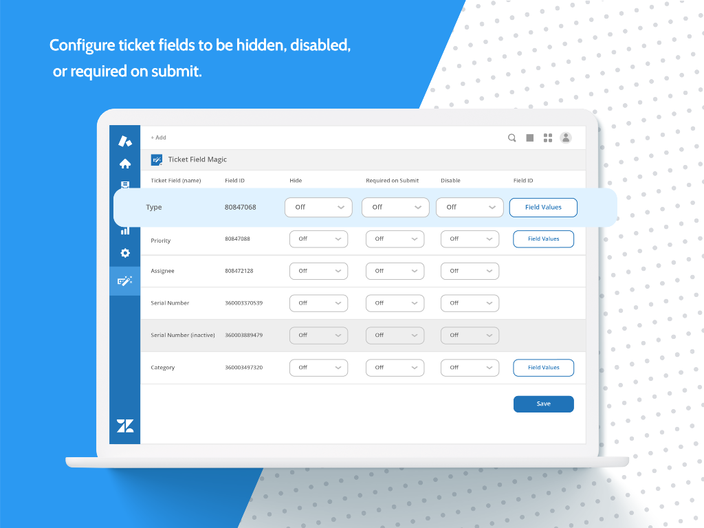 Ticket Field Magic App Integration with Zendesk Support